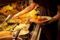 Fresh Food -Traditional Irish Carvery Pub Royalty Free Stock Photo