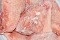 Fresh freezing chicken wing Royalty Free Stock Photo
