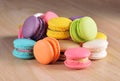 Fresh french colourful macaroons Royalty Free Stock Photo