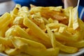 French fries in a plate Royalty Free Stock Photo