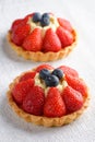 Fresh french fruit tart Royalty Free Stock Photo