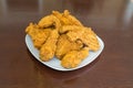 Fresh Fried Chicken on Shiny Table Royalty Free Stock Photo