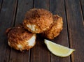 Fresh fried fish cakes Royalty Free Stock Photo