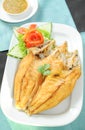 Fresh fried fish Royalty Free Stock Photo