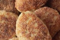 Fresh fried homemade cutlets or cutlets in a pan Royalty Free Stock Photo