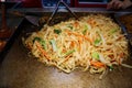 Fresh fried rice chinese noodles with vegetables Royalty Free Stock Photo