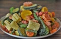 Fresh frozen vegetables in a plate Royalty Free Stock Photo