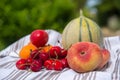 Fresh fruit assortment Royalty Free Stock Photo