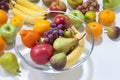 Fresh Fruit With Bowl Royalty Free Stock Photo