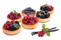Fresh fruit cakes Royalty Free Stock Photo