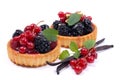 Fresh fruit cakes Royalty Free Stock Photo