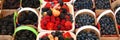 Fresh Fruit in farmer market. Royalty Free Stock Photo