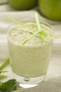 Fresh fruit milk shake apple