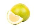 Fruit oroblanco with slice Royalty Free Stock Photo