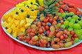 Fresh fruit party platter Royalty Free Stock Photo
