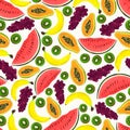 Fresh fruit pattern.