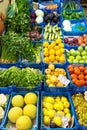 Fresh fruit and salad Royalty Free Stock Photo