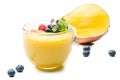 Fresh fruit smoothies with ingredients Royalty Free Stock Photo