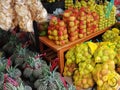 fresh fruit in traditional market Royalty Free Stock Photo