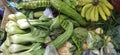 fresh fruit and vegetables at the traditional market Royalty Free Stock Photo