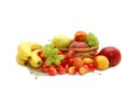 Fresh fruit in a wattled basket