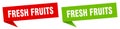 fresh fruits banner. fresh fruits speech bubble label set. Royalty Free Stock Photo