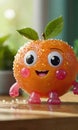 Fresh fruits cute cartoon characters 1