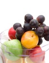 Fresh fruits with juicing machine