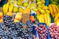 Fresh fruits at a market Royalty Free Stock Photo