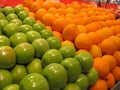 Fresh Fruits Oranges Green Apples