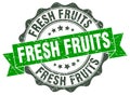 fresh fruits seal. stamp Royalty Free Stock Photo