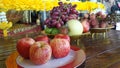 Fresh Fruits on sacred altar