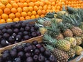 Fresh fruits selling at farmers market
