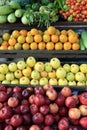 Fresh fruits selling at market Royalty Free Stock Photo