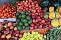 Fresh fruits selling at market Royalty Free Stock Photo