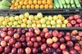 fresh fruits selling at market Royalty Free Stock Photo