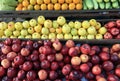 Fresh fruits selling at market Royalty Free Stock Photo