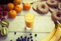 Fresh fruits smoothy