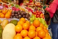 Fresh fruits and vegetables, The buyer chooses fruit on the market