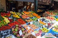 Fresh fruits and vegetables for sale on Naschmarkt in Vienna