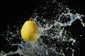 Fresh and fruity pear water splash Royalty Free Stock Photo