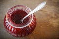 Fresh fruity strawberry jam Royalty Free Stock Photo