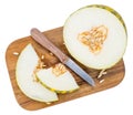 Fresh Futuro Melon isolated on white Royalty Free Stock Photo