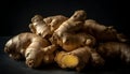 Fresh galangal root, a healthy gourmet ingredient generated by AI