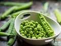 Fresh Garden Peas Royalty Free Stock Photo