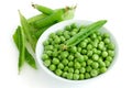 Fresh garden peas Royalty Free Stock Photo