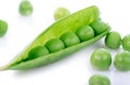 Fresh garden peas Royalty Free Stock Photo