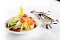 Fresh garden salad on a table Royalty Free Stock Photo