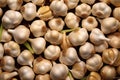 Fresh Garlic Bulbs Abundance Top View. Generative AI Royalty Free Stock Photo