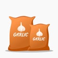 Fresh Garlic in Sack Bag